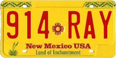 NM license plate 914RAY