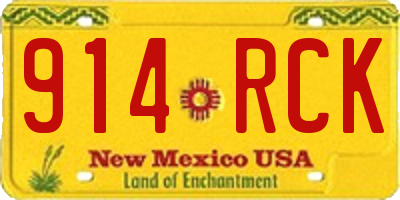 NM license plate 914RCK