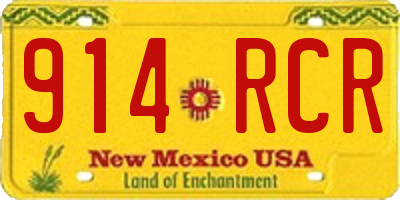 NM license plate 914RCR