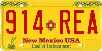 NM license plate 914REA