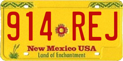 NM license plate 914REJ