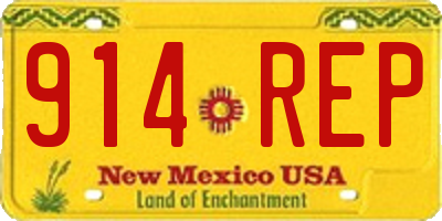 NM license plate 914REP