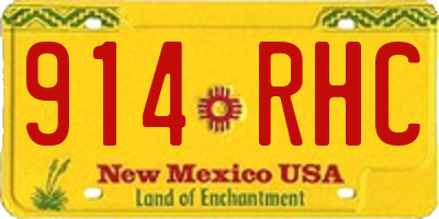 NM license plate 914RHC