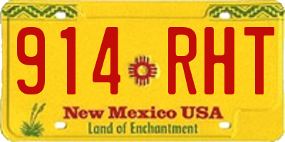 NM license plate 914RHT