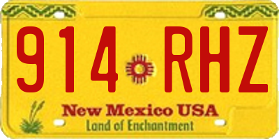 NM license plate 914RHZ