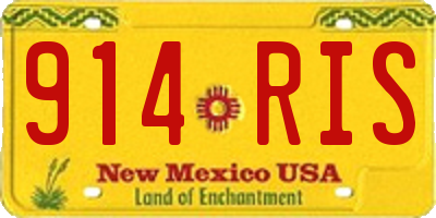 NM license plate 914RIS