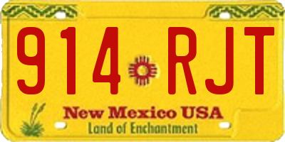NM license plate 914RJT