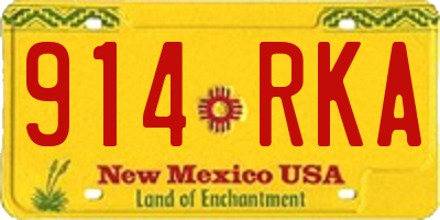 NM license plate 914RKA