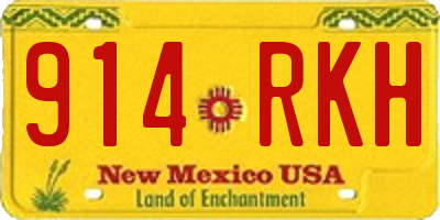 NM license plate 914RKH