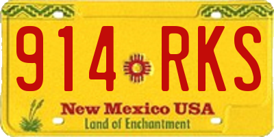 NM license plate 914RKS