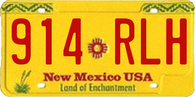 NM license plate 914RLH