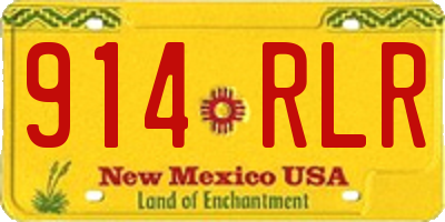 NM license plate 914RLR