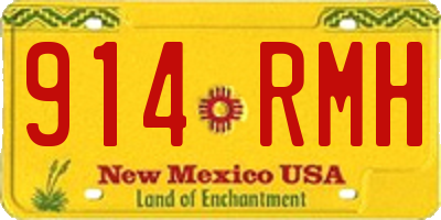 NM license plate 914RMH