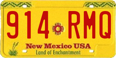 NM license plate 914RMQ