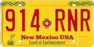 NM license plate 914RNR
