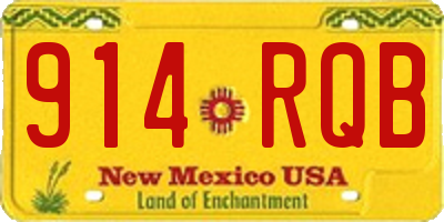 NM license plate 914RQB