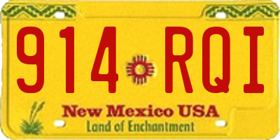 NM license plate 914RQI