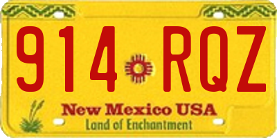 NM license plate 914RQZ
