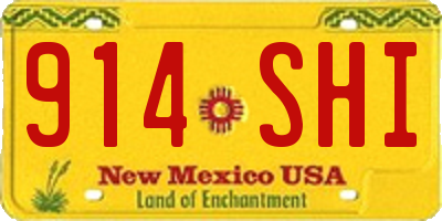 NM license plate 914SHI
