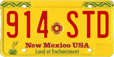 NM license plate 914STD