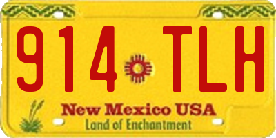 NM license plate 914TLH