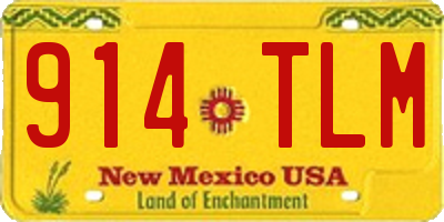 NM license plate 914TLM