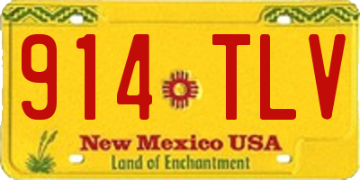 NM license plate 914TLV