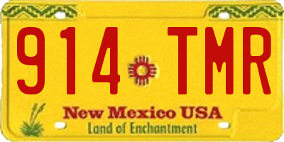 NM license plate 914TMR