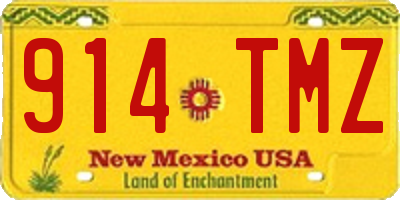 NM license plate 914TMZ