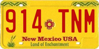 NM license plate 914TNM