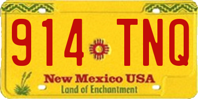 NM license plate 914TNQ