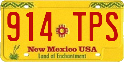 NM license plate 914TPS