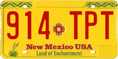 NM license plate 914TPT