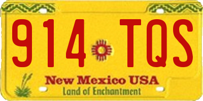 NM license plate 914TQS
