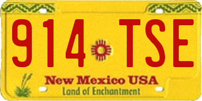 NM license plate 914TSE