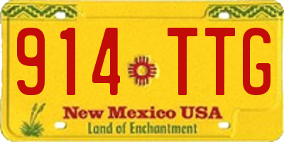 NM license plate 914TTG
