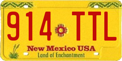 NM license plate 914TTL