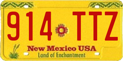 NM license plate 914TTZ