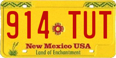 NM license plate 914TUT
