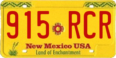NM license plate 915RCR