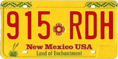NM license plate 915RDH