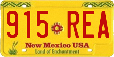 NM license plate 915REA