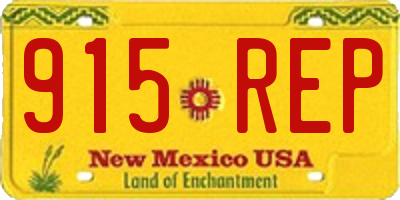 NM license plate 915REP