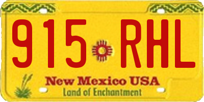 NM license plate 915RHL