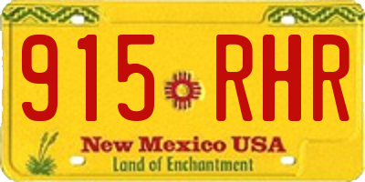 NM license plate 915RHR