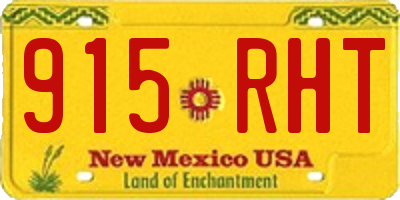 NM license plate 915RHT