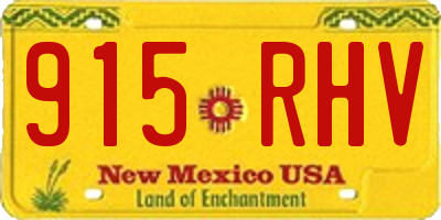 NM license plate 915RHV