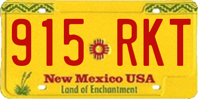 NM license plate 915RKT