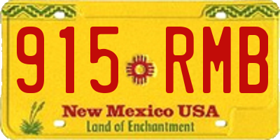 NM license plate 915RMB