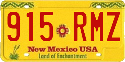 NM license plate 915RMZ